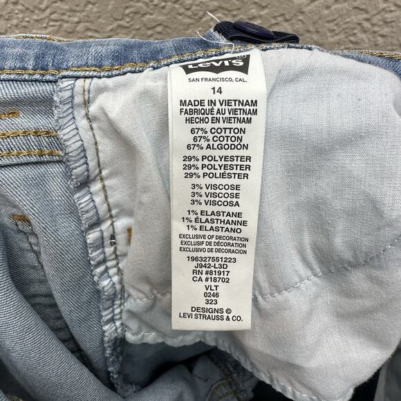 Levis 720 Jeans Size 14 Womens High Rise Super Skinny Medium Wash Blue Denim - Picture 11 of 11